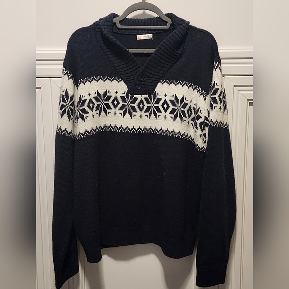 H2H Men’s Slim Fit Casual Christmas Sweater - Picture 6 of 8